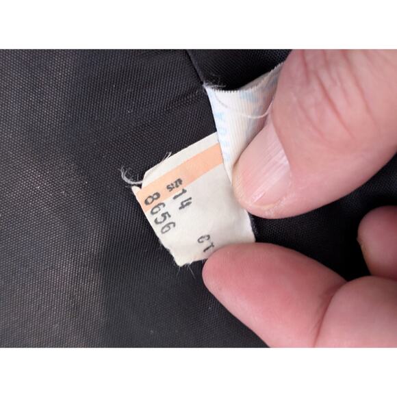 Academia 1970s rrrrRuss Navy Wool Blazer Women’s 14 | Gold Crest Button | Preppy - Picture 8 of 16